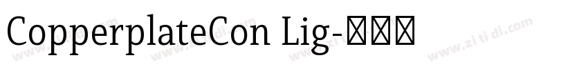 CopperplateCon Lig字体转换